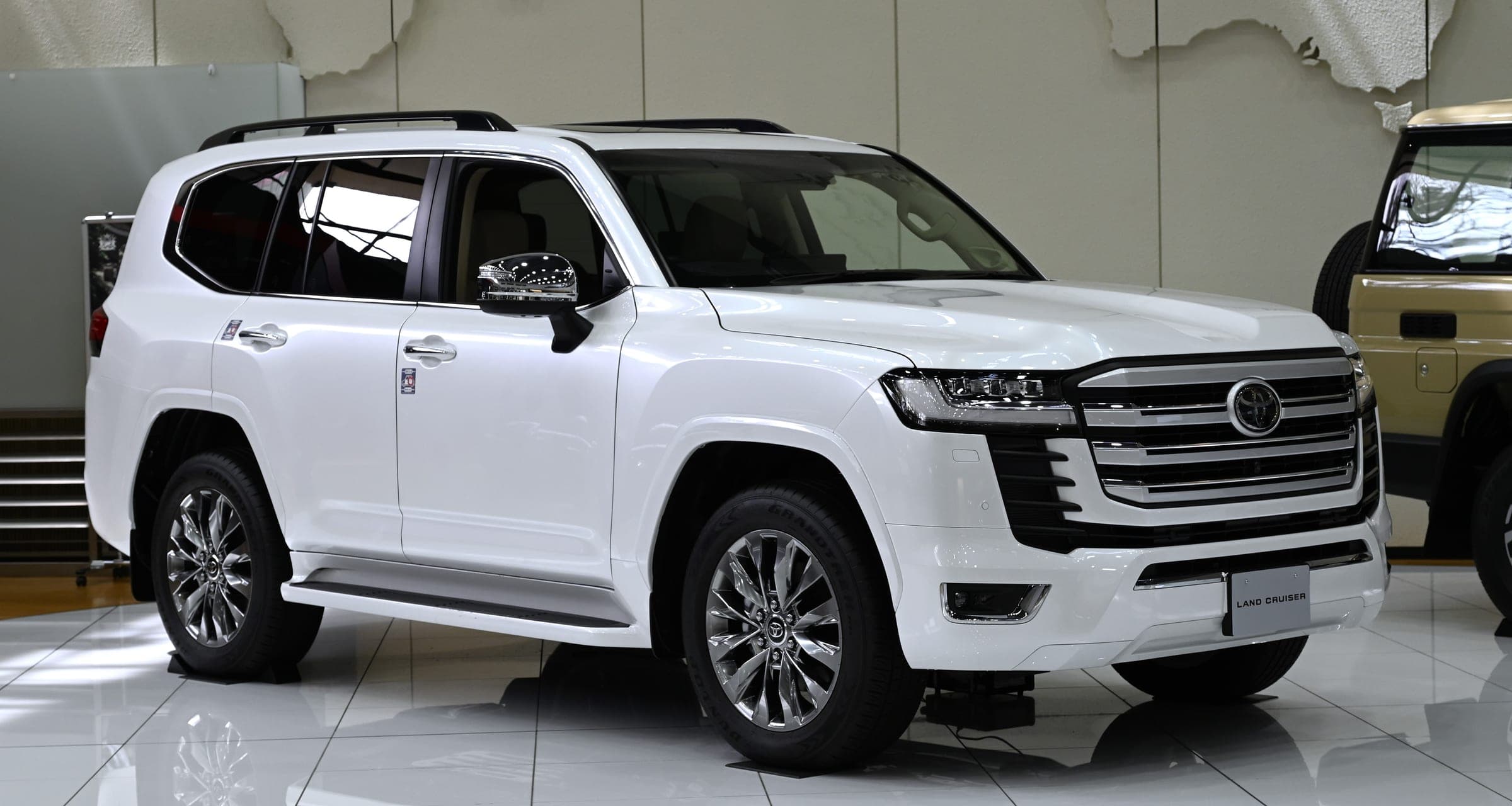 A Toyota Land Cruiser 300, the model line behind Moving Inn's outdoor Land Cruiser